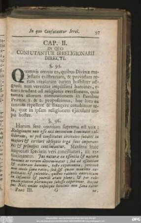 Cap. II. In Quo Confutantur Irreligionarii Directi.