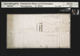 Alter Katharina Teich im Lindenauer Grund bei Lindenau, mit Angaben zur Erhöhung des Teichdammes