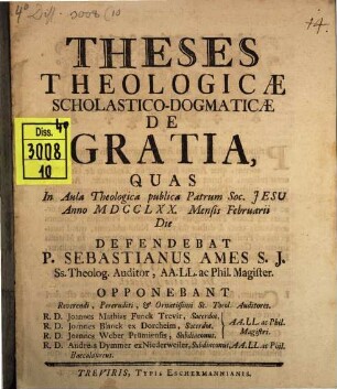 Theses de gratia