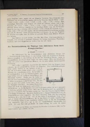 Zur Veranschaulichung der Vorgänge beim elektrischen Strom durch Flüssigkeitsströme.