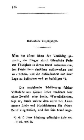 Oeffentliche Vergnügungen.