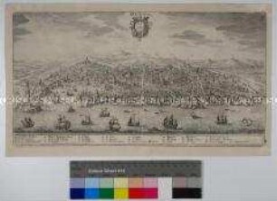 Genua - aus Merian/Italien bzw. Theatrum Europaeum, Bd. XX)