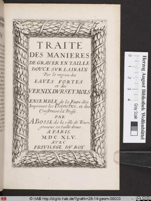 Traité des manières de graver en taille douce sur l'airain.