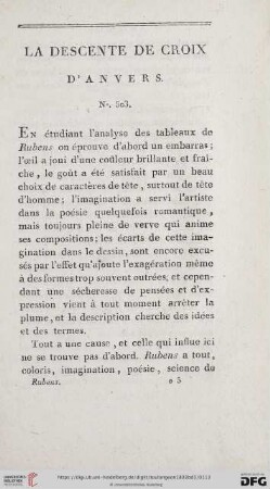La Descente de croix d'Anvers (No. 503)