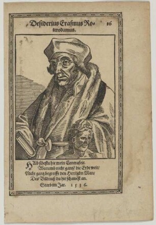 Bildnis des Desiderius Erasmus Roterodamus