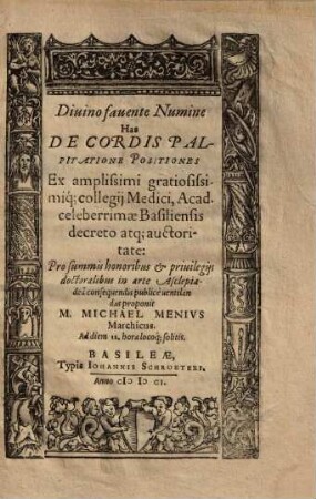 Has De Cordis Palpitatione Positiones
