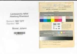 Entnazifizierung Johann Broner , geb. 11.01.1896 (Polizist)