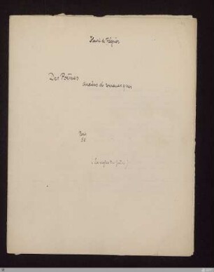 [Abschrift] - Des Poèmes anciens et romanesques - StGA-George I,3039