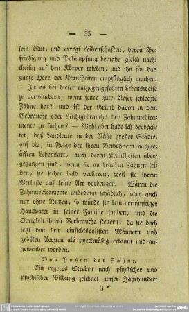 Das Putzen der Zähne