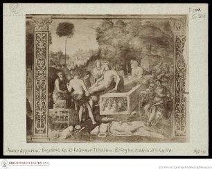 Zyklus mit Szenen aus dem Leben der heiligen Cäcilia, Das Begräbnis der heiligen Valerian und Tiburtius
