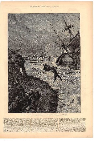 The recent Storms: Wreck of a Barque at Balitham, near Plymouth