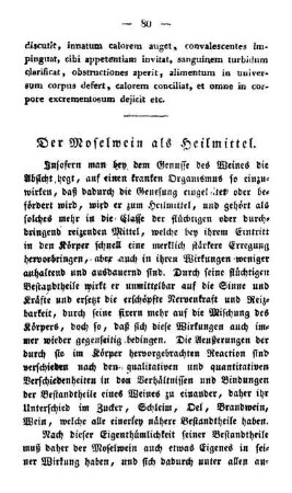 Der Moselwein als Heilmittel.