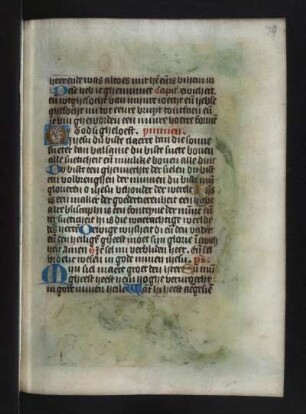 Horarium : Horarium, Textseiten mit Illustrationen, fol. 77v-79r, Niederlande, 15.-16. Jh.