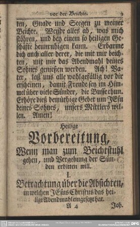 Heilige Vorbereitung, wenn man zum Beichtstuhl gehen, und Vergebung der Sünden erbitten will