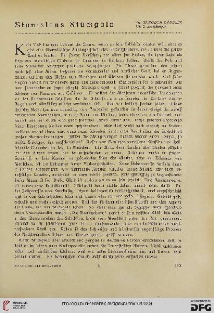 13.1921: Stanislaus Stückgold