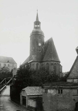 Rochlitz, Petrikirche : Rochlitz. Petrikirche. Ansicht von Südosten