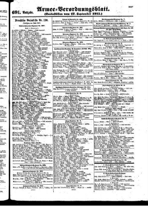 691. Ausgabe. Freitag, 17. September 1915