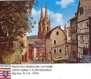 Marburg/Lahn, Roter Graben und Elisabethkirche