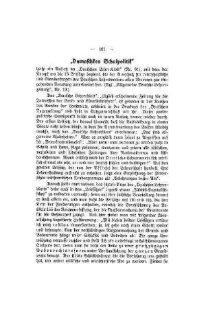 "Damaschkes Schulpolitik"