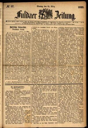 Ausgabe vom Montag, den 12. März 1883.