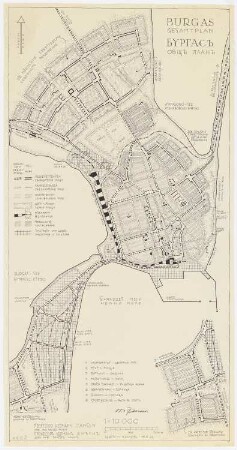 Stadterweiterung Burgas: Lageplan 1:1000