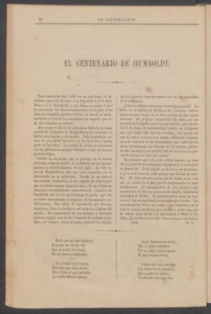 El Centenario de Humboldt.