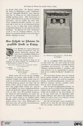 Eine Aufgabe der Akademie für graphische Künste zu Leipzig