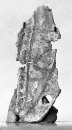 Fragment eines gepressten Blechs