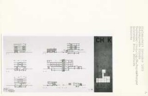 Chirurgische Klinik, Berlin-Nikolassee (Diplomarbeit bei Kurt Dübbers): Schnitte 1:200
