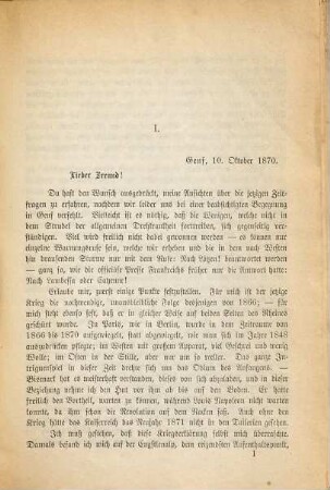 Carl Vogt's politische Briefe an Friedrich Kolb