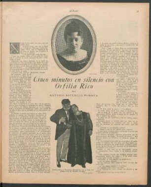 Cinco minutos en silencio con Orfilia Rico