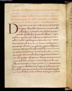 Augustinus, De agone christiano [u.a.] - Staatsbibliothek Bamberg Msc.Patr.23