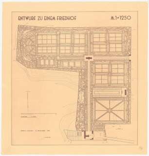 Friedhof: Grundriss 1:1250