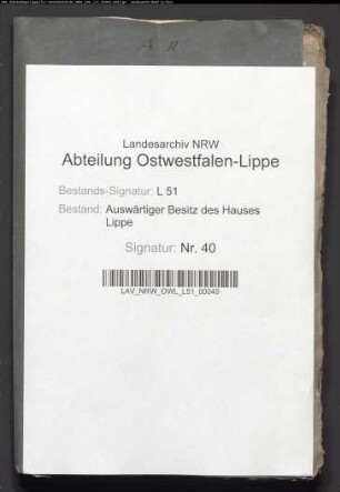 Reichskammergerichtsprozeß über die Erbstreitigkeiten zwischen Hilmar von Quernheim und Jasper von Quernheim um Haus Beck
