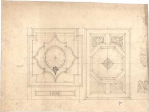 Pfann, Paul; München - Bogenhausen; Villa Jos. Selmayer - Deckenabwicklungen; Details