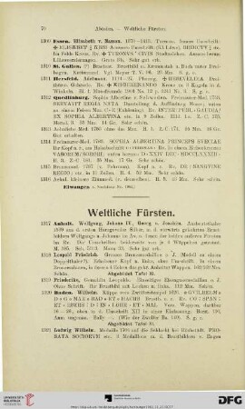 Weltliche Fürsten (Nr. 1317-1648)