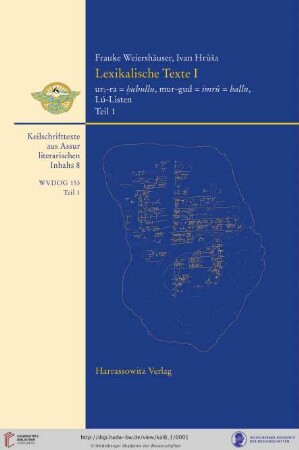 Band 8, Teil 1: Keilschrifttexte aus Assur literarischen Inhalts: Ur5-ra : Einleitung, Katalog, Textbearbeitungen, Verzeichnisse