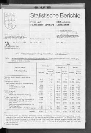 Sozialversicherungspflichtig beschäftigte Arbeitnehmer : Lfd. Nr. 5