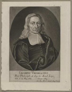 Bildnis des Iacobvs Thomasivs