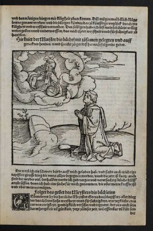 Folget das gebet des Meysters dis büchleins.