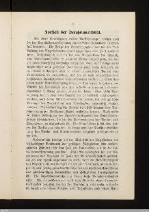 Fortfall der Berufsinvalidität