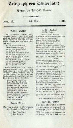 Nro. 13. - 30. März 1836