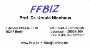 Visitenkarte FFBIZ