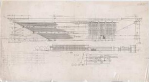 Döllgast, Hans; Stadion - Schnitt; Lageplan; Ansicht