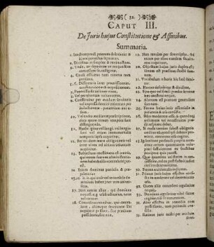 Caput III. De Juris hujus Constitutione & Affinibus.