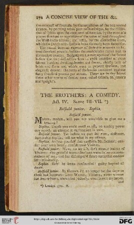 The brothers: A Comedy