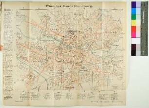 Plan der Stadt Nürnberg. [Karte]