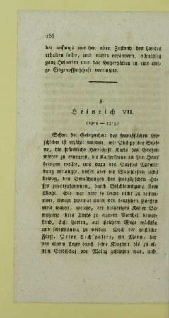 5. Heinrich VII. (1308-1313)