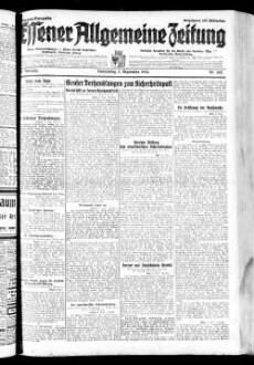 Essener allgemeine Zeitung. 1918-1943