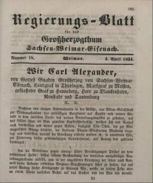 Nr. 18 : 4. April 1854